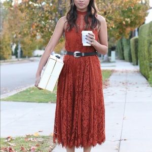 Free People Angel Rays Lace Midi Dress